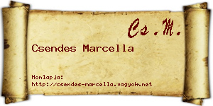 Csendes Marcella névjegykártya